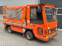 2005 pefra 612 platformwagen met huifopbouw - afbeelding 1 van  13