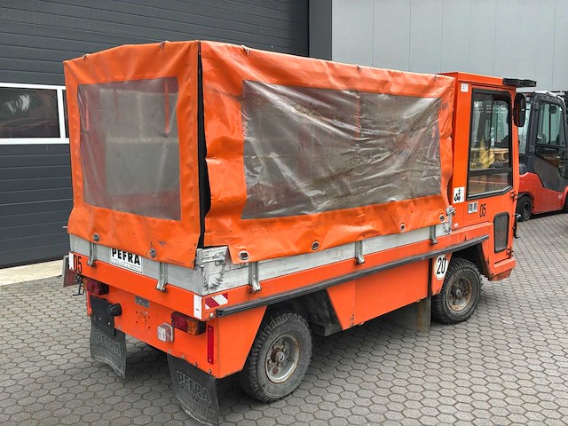 2005 pefra 612 platformwagen met huifopbouw - afbeelding 7 van  13