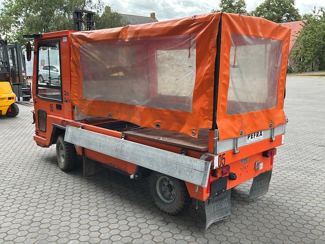2005 pefra 612 platformwagen met huifopbouw - afbeelding 8 van  13