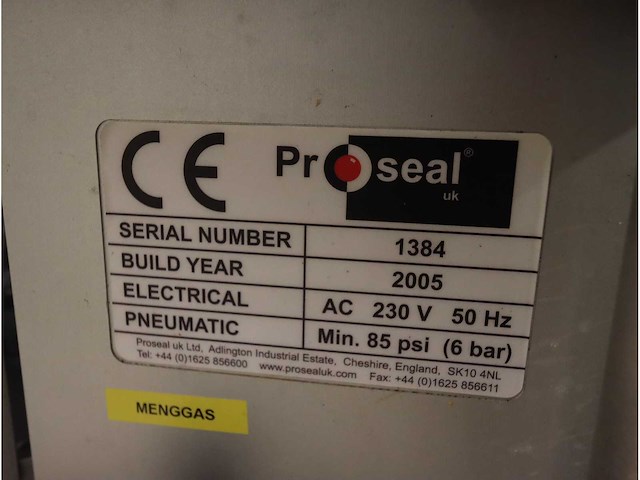 2005 proseal gtr traysealer - afbeelding 2 van  10