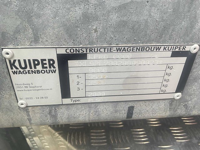 2005 renault 160.35 313 mascott bedrijfswagen met kuiper trailer - afbeelding 2 van  33