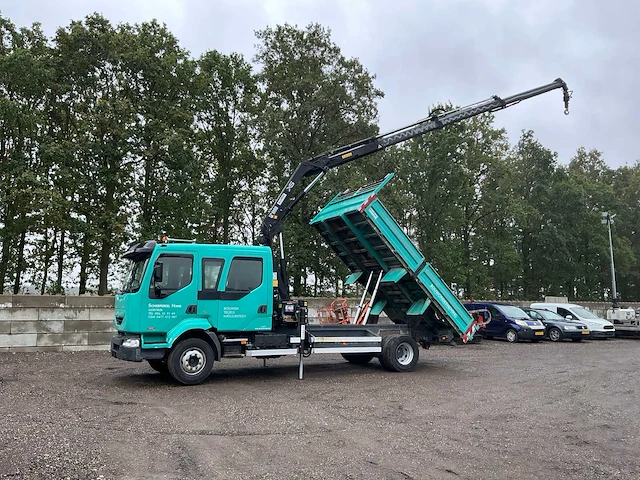 2005 renault midlum 220 dci kipper vrachtwagen met hiab 9tm autolaadkraan - afbeelding 81 van  84