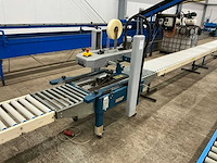 2005 robopac startape 50 tbd dozensluitmachine met rollenbaan - afbeelding 4 van  11