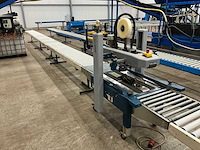 2005 robopac startape 50 tbd dozensluitmachine met rollenbaan - afbeelding 8 van  11