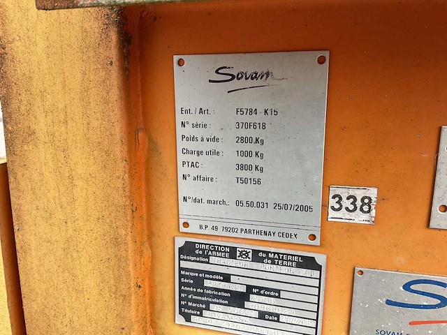 2005 sovam f5784 warehouse tractor - afbeelding 2 van  5