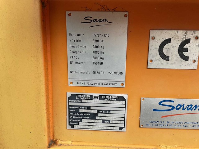2005 sovam f5784 warehouse tractor - afbeelding 2 van  10