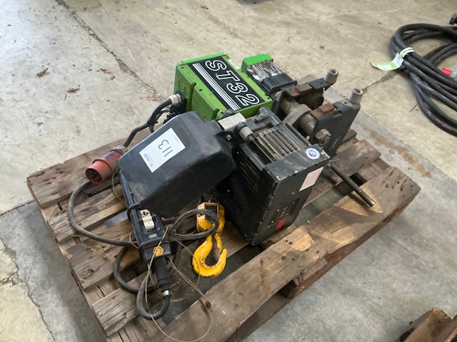 2005 stahl st3216-2/8 elektrische kettingtakel met loopkat - afbeelding 3 van  9