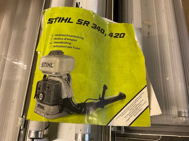 2005 stihl sr 420 bladblazer - afbeelding 3 van  3