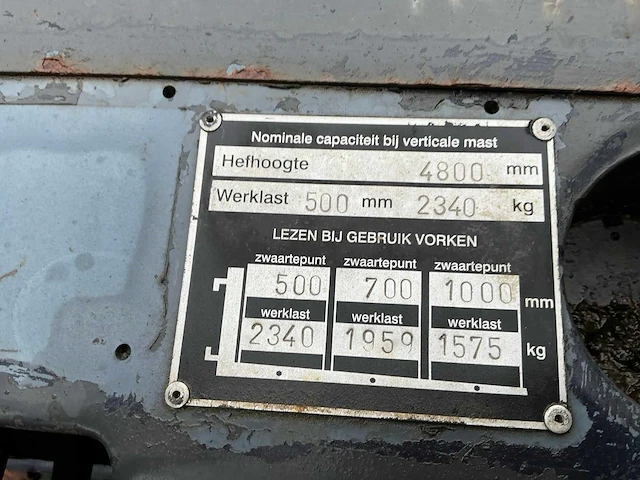 2005 tailift fb 25 vorkheftruck - afbeelding 20 van  29