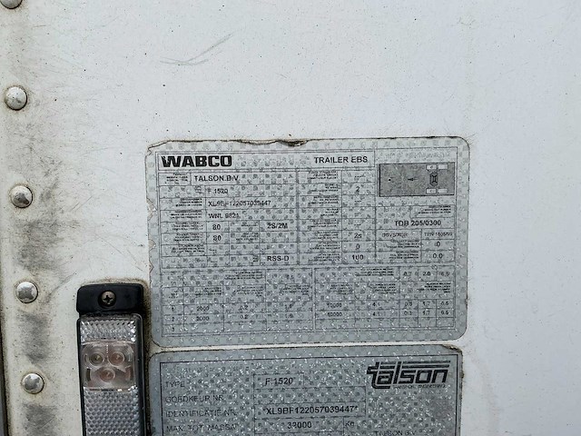 2005 talson f1520 oplegger - afbeelding 18 van  23