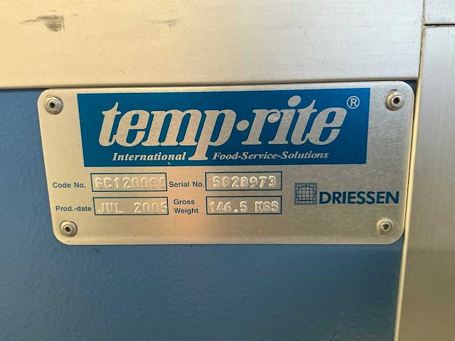 2005 temp-rite warmhoudkast - afbeelding 5 van  5