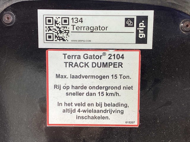 2005 terra gator tg2104du dumper - afbeelding 24 van  45