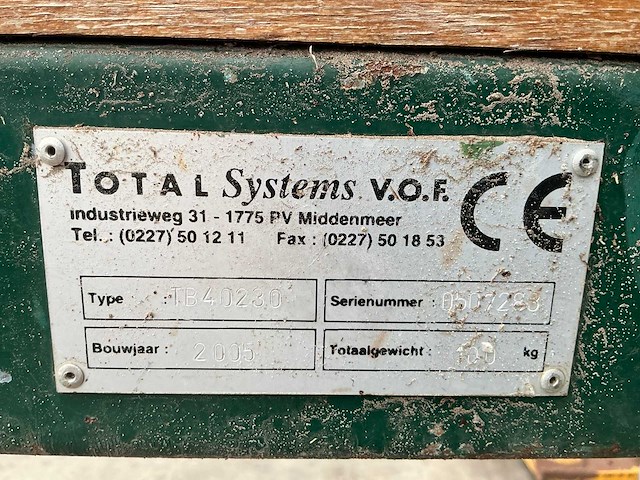 2005 total systems tb40230 transportband - afbeelding 7 van  7