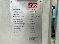 2005 traub tnk36 cnc-draaibank - afbeelding 10 van  20