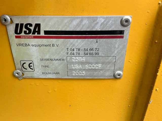 2005 usa equipment usa 600cf voermengwagen 17m3 - afbeelding 2 van  21