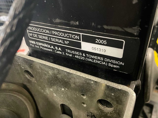 2005 vmb te-071 pro towerlift (3x) - afbeelding 8 van  8
