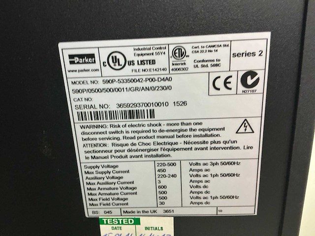 2005 vogelsang & benning electromotoren testopstelling - afbeelding 150 van  152