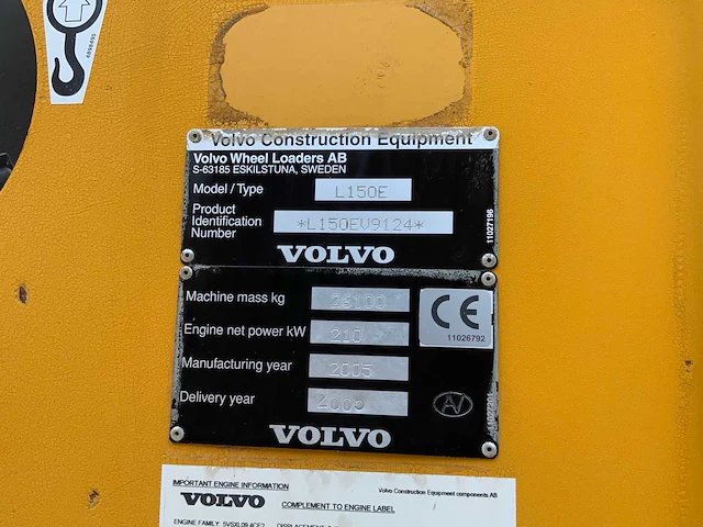 2005 volvo l150e shovel - afbeelding 32 van  55