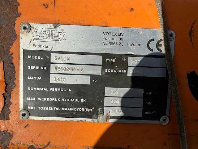 2005 votex salix 200 klepelmaaier - afbeelding 10 van  18