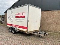 2005 weyer gesloten aanhanger met laadklep 400x180x215cm 2600kg - afbeelding 3 van  13