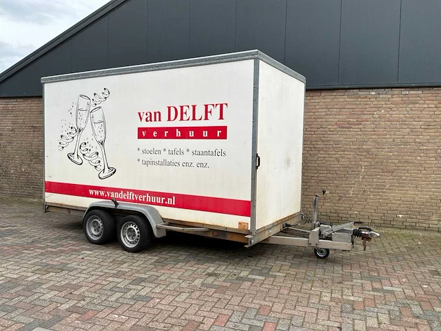 2005 weyer gesloten aanhanger met laadklep 400x180x215cm 2600kg - afbeelding 4 van  13