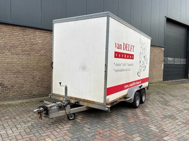 2005 weyer gesloten aanhanger met laadklep 400x180x215cm 2600kg - afbeelding 6 van  13