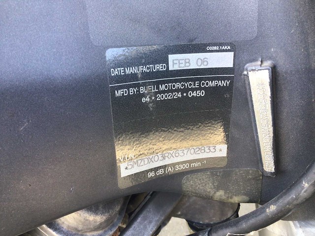 2006 - buell - tour - xb12x ulysses - motorfiets - afbeelding 9 van  22
