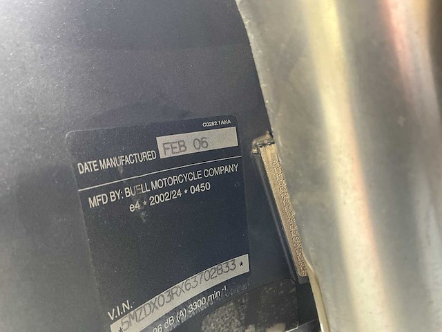 2006 - buell - tour - xb12x ulysses - motorfiets - afbeelding 15 van  16