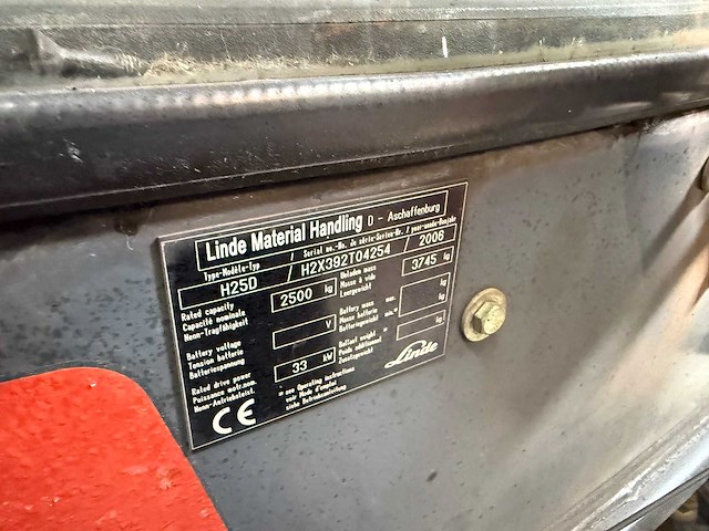 2006 - linde - h25d - forklift trucks - afbeelding 7 van  9