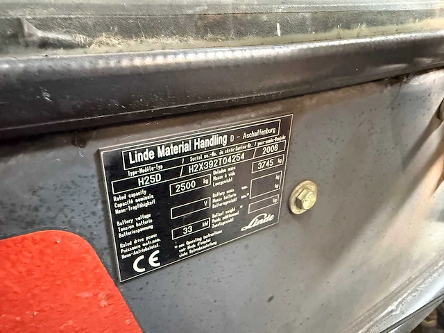 2006 - linde - h25d - forklift trucks - afbeelding 5 van  9