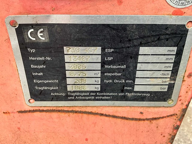 2006 750 ltr kantelbak - afbeelding 3 van  7