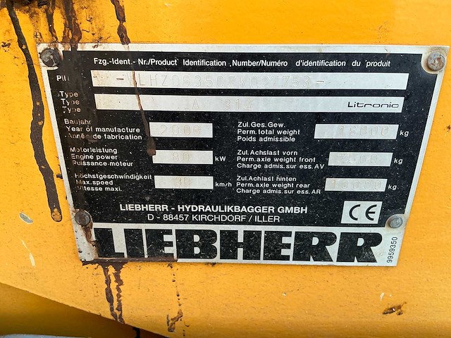 2006 a314 banden graafmachine - afbeelding 10 van  29