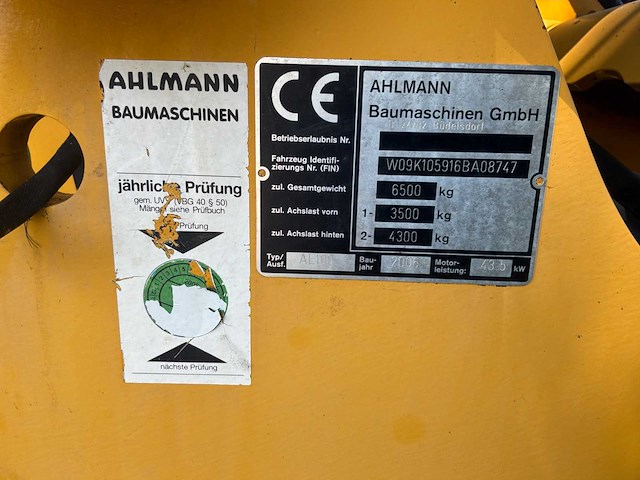 2006 ahlmann al100 shovel - afbeelding 3 van  9