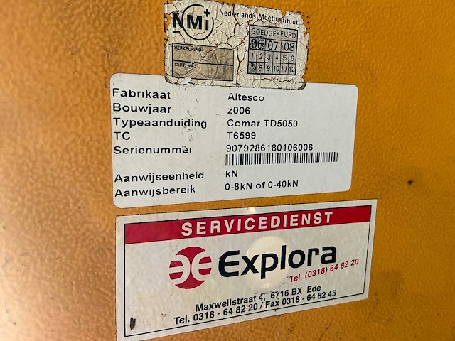 2006 altesco comar td5050 remmen testbank - afbeelding 5 van  6