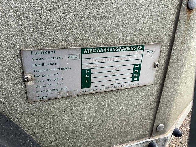 2006 atec olympialine paardentrailer 91-wlz-9 - afbeelding 11 van  13