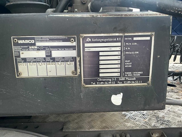 2006 atm oka 17/27 kieptrailer - afbeelding 8 van  16