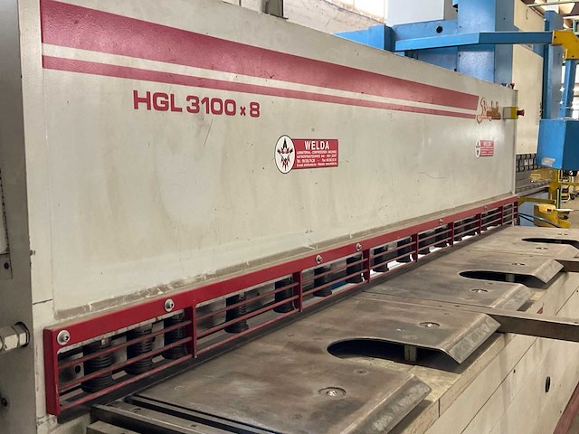 2006 baykal hgl 3100 x 8 guillotineschaar - afbeelding 8 van  12