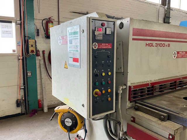 2006 baykal hgl 3100 x 8 guillotineschaar - afbeelding 9 van  12