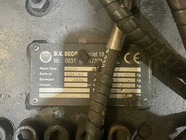 2006 beco sw2h kantelstuk - afbeelding 10 van  11