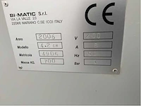 2006 bi-matic 4.2 ch kantaanlijmmachine - afbeelding 3 van  20