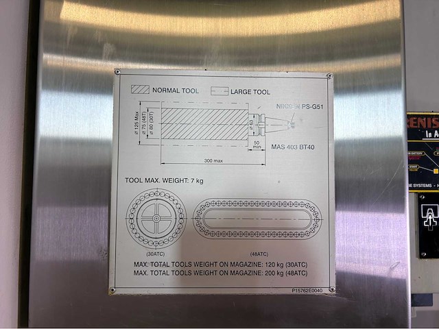 2006 bridgeport vmc 1000 xp3 cnc universeel machinecentrum - afbeelding 4 van  16