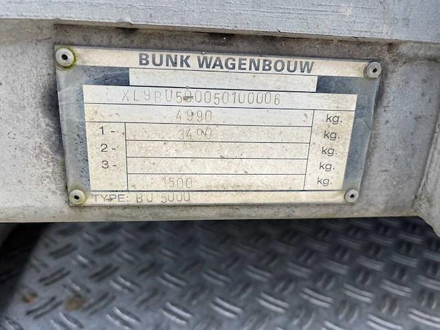 2006 bunk bu 5000 aanhangwagen - afbeelding 6 van  8