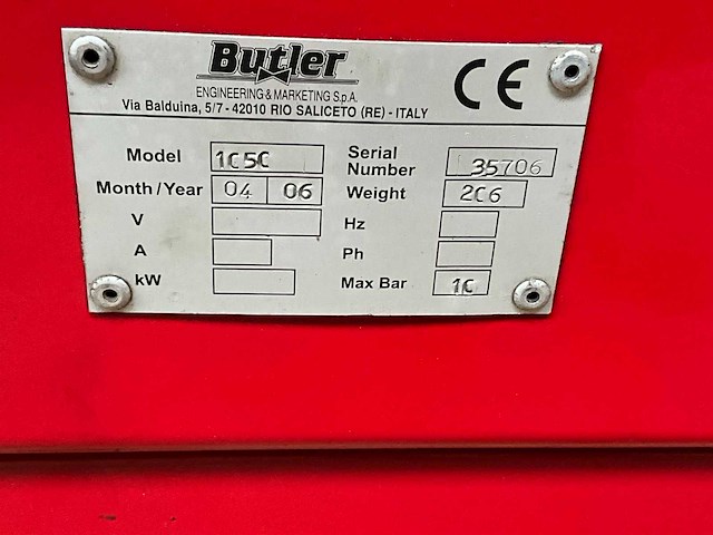 2006 butler 1050 banden de-en montageapparaat - afbeelding 8 van  8