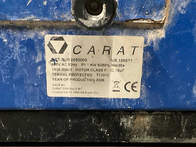 2006 carat buk265000 tegelzaagmachine - afbeelding 9 van  9