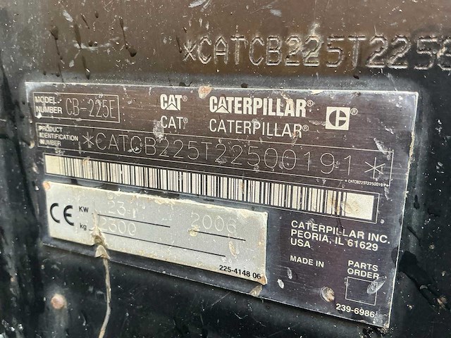 2006 caterpillar cb-225e wals - afbeelding 23 van  23