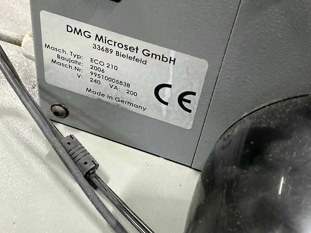 2006 dmg microset eco 210 gereedschap instelapparaat - afbeelding 5 van  9