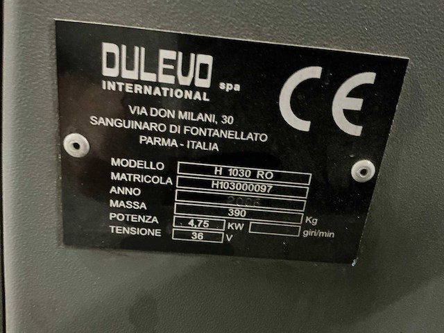 2006 dulevo h1030ro vloer reinigingsmachine - afbeelding 8 van  17
