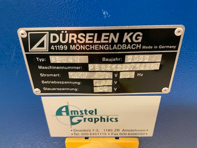 2006 dürselen pb.04n papierboormachine - afbeelding 6 van  6