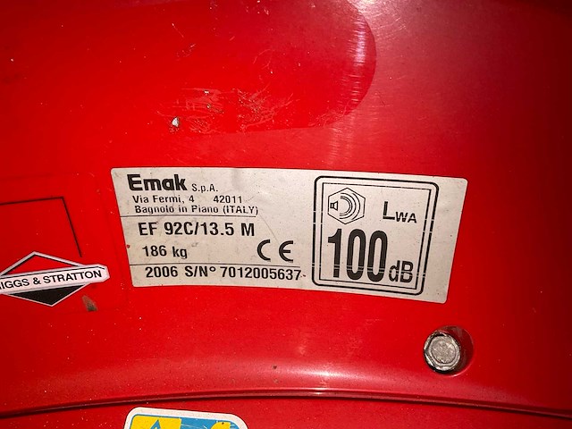 2006 efco ef 92c/13.5 m zitgazonmaaier - afbeelding 7 van  15