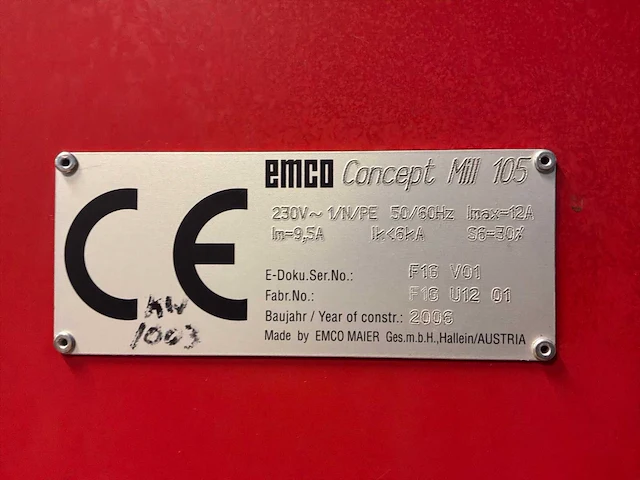2006 emco concept mill 105 cnc universele bewerkingscentra - afbeelding 11 van  12